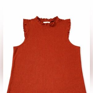 Ribbed Knit Tank Top Classic Stretch Layering Essential